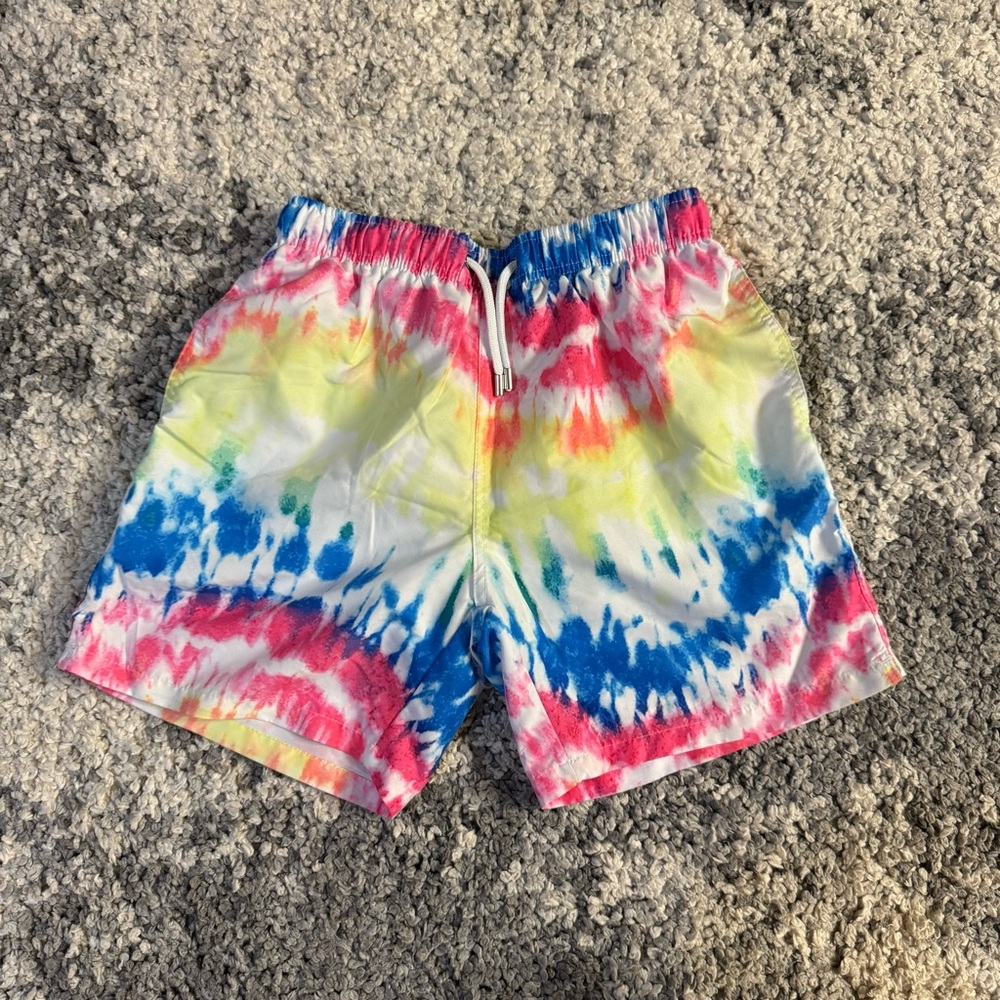 Franks, Men’s Colorful Tie Dye Swim Shorts, Mens Lined Swim Trunks, Medium